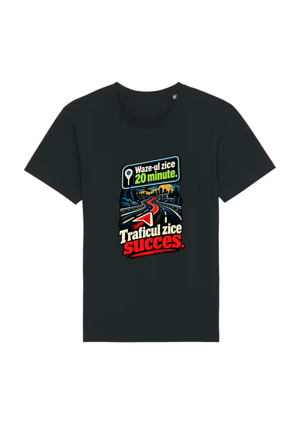 Tricou Basic Barbat Waze-ul zice