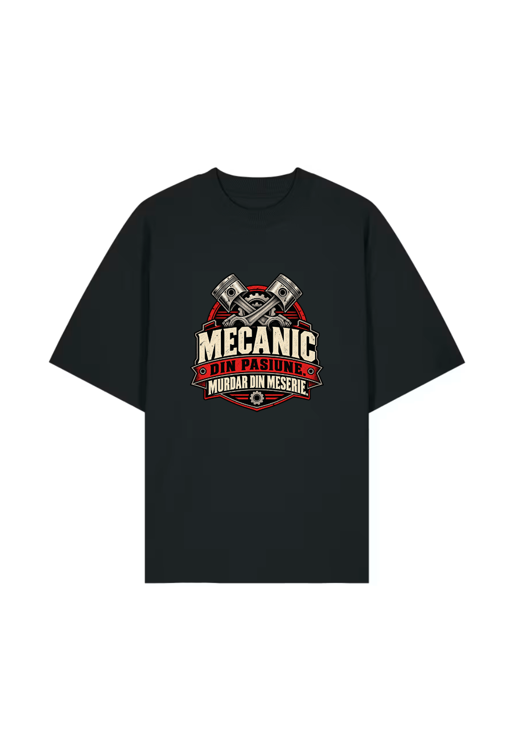Tricou Oversized Premium Barbati Mecanic din pasiune.