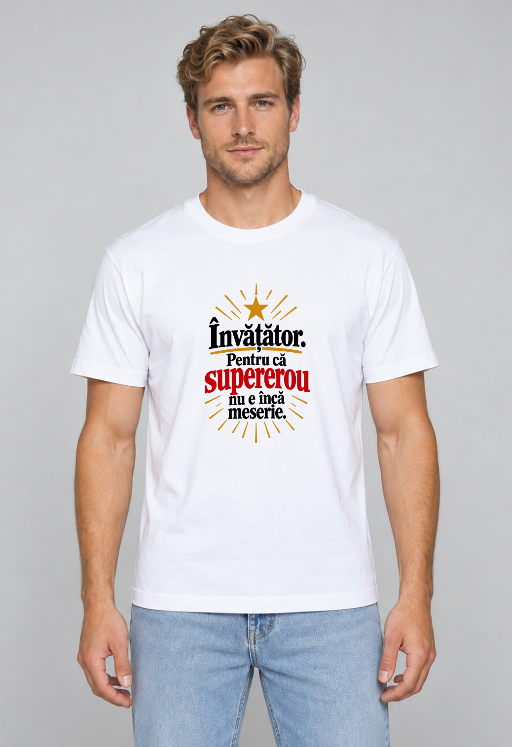 Tricou Basic Barbat Invatator Supererou