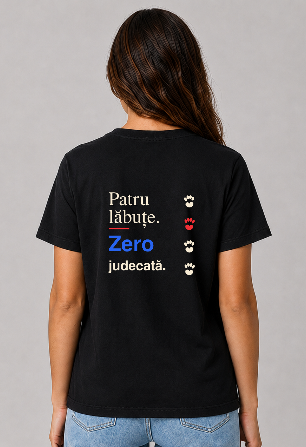 Tricou Basic Dama Patru Labute. Zero Judecata