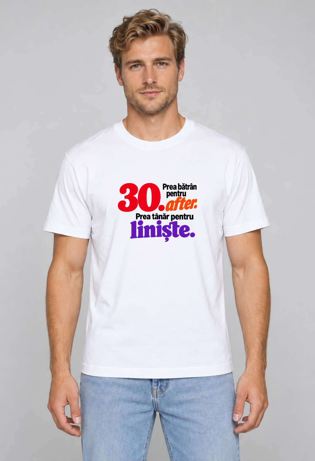 Tricou Basic Barbat Prea batran pentru after