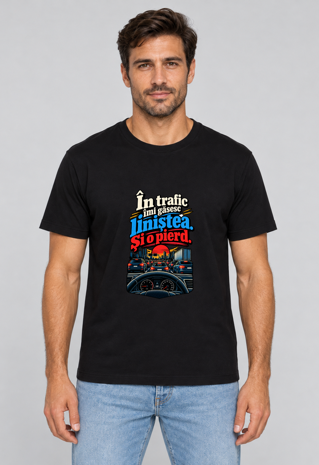 Tricou Basic Barbat Waze-ul zice