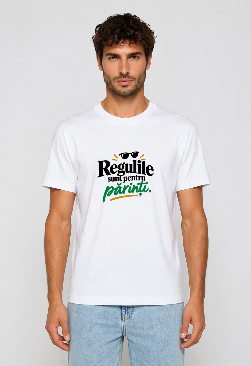 Tricou Basic Barbat Regulile sunt pentru parinti