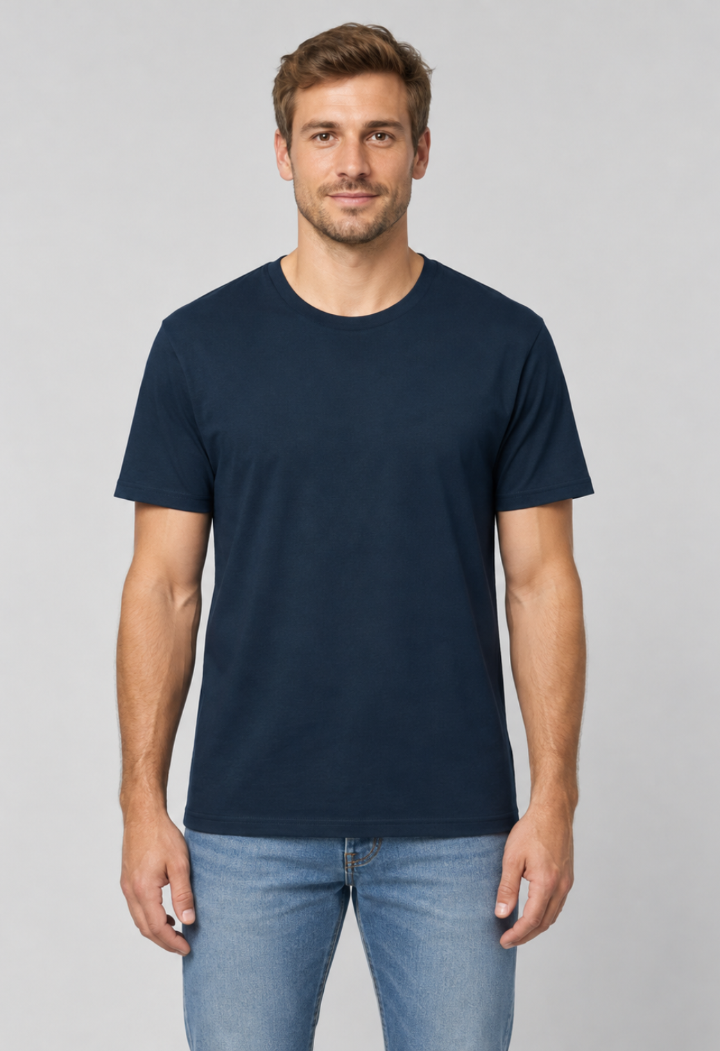 Tricou Basic Bleumarin Barbat