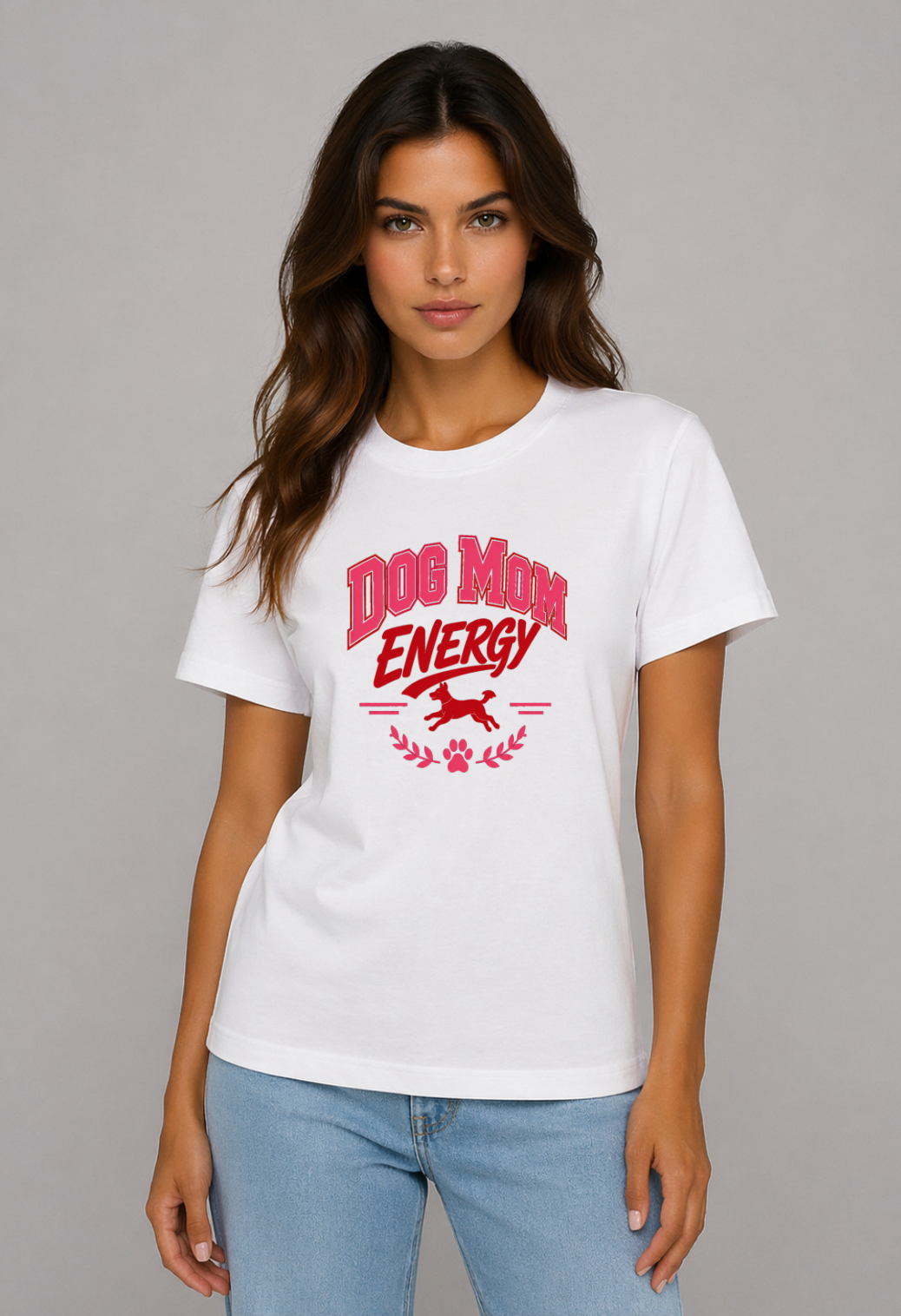 Tricou Basic Dama Dog Mom Energy