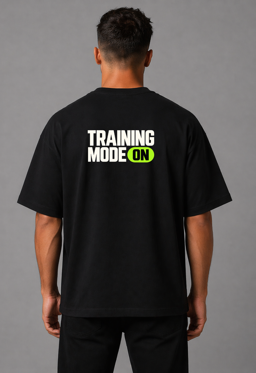 Tricou Oversized Premium Barbat Training Mode ON