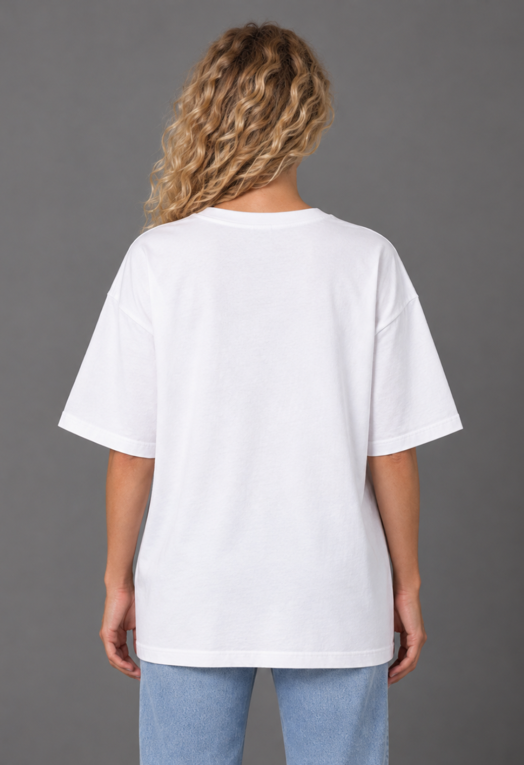 Tricou Oversized Premium Alb Dama