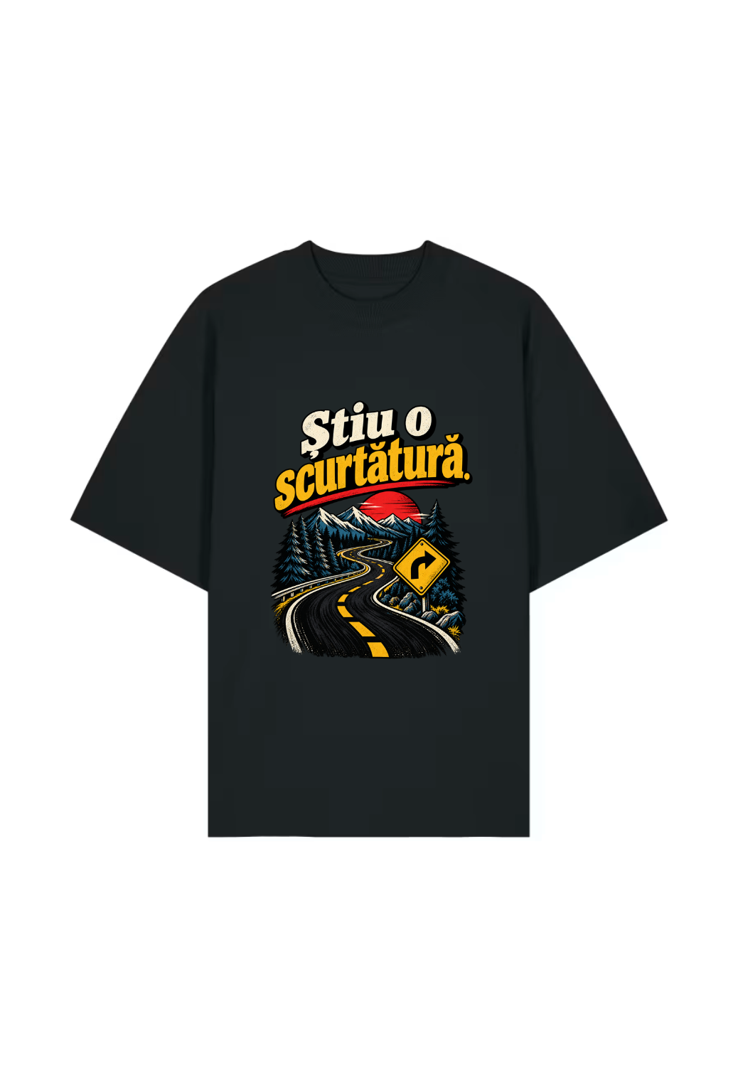 Tricou Oversized Premium Stiu o scurtatura