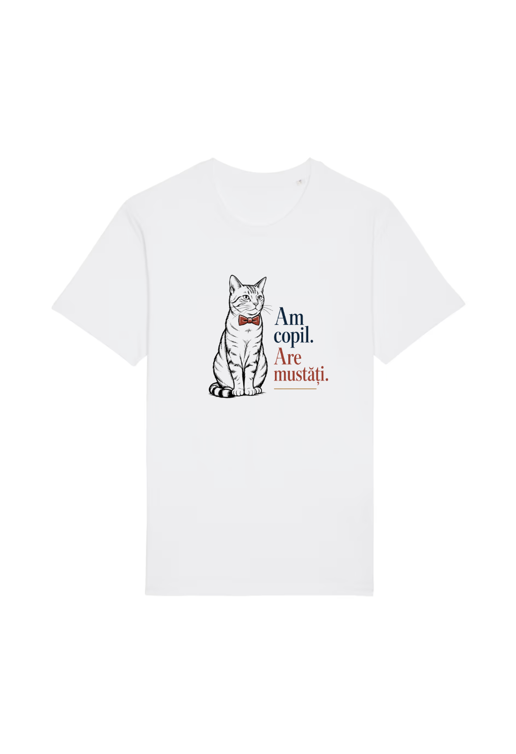 Tricou Basic Dama Am copil. Are mustati