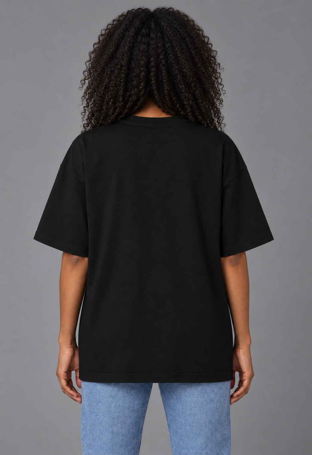 Tricou Oversized Premium Negru Dama