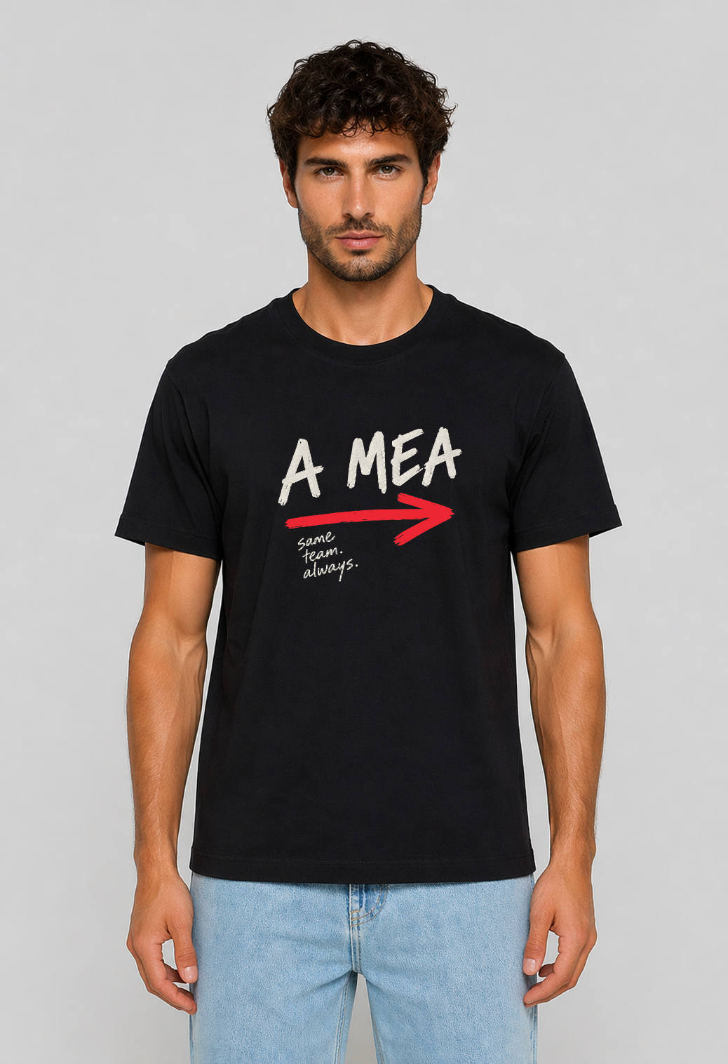 Tricou Basic Barbat A Mea