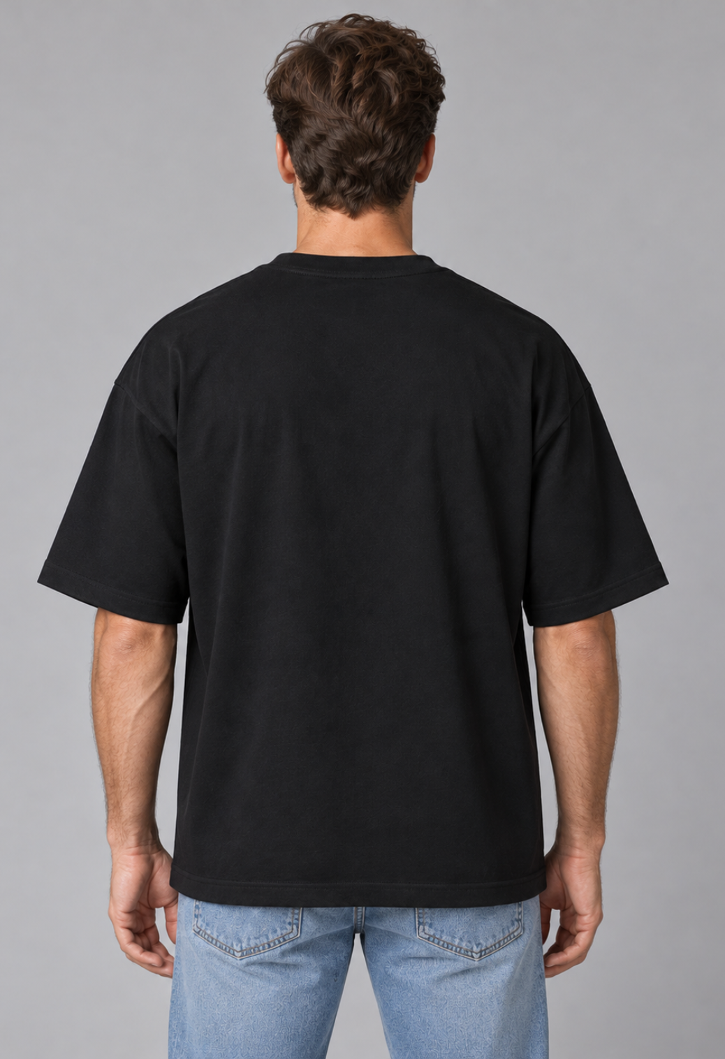 Tricou Oversized Premium Negru Barbat
