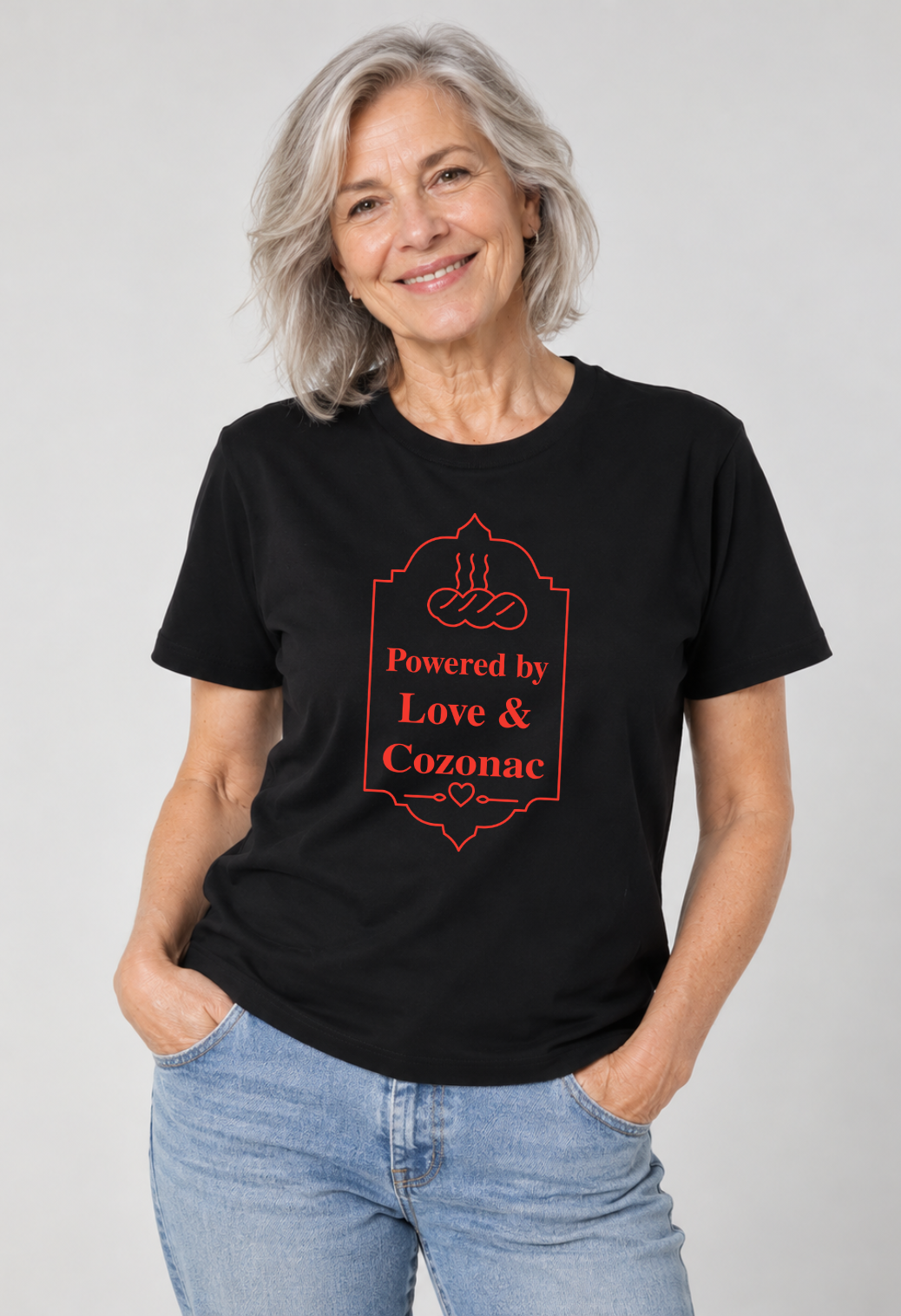Tricou Basic Dama Powered by Love & Cozonac