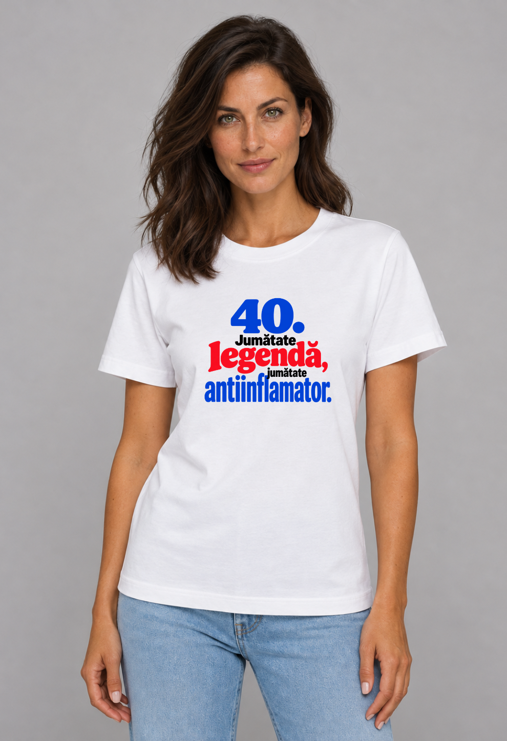 Tricou Basic Dama Jumatate legenda
