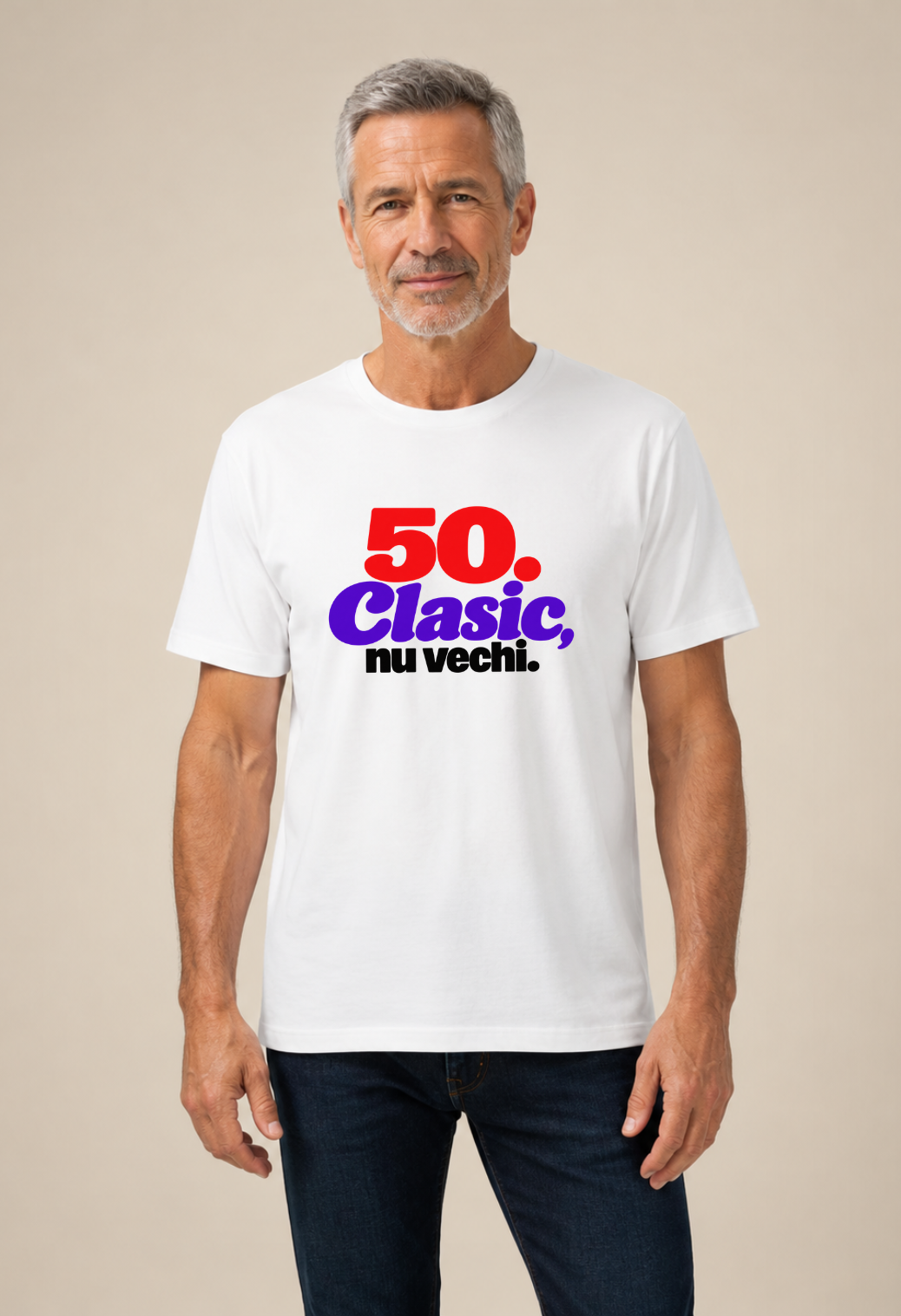 Tricou Basic Barbat Clasic, nu vechi