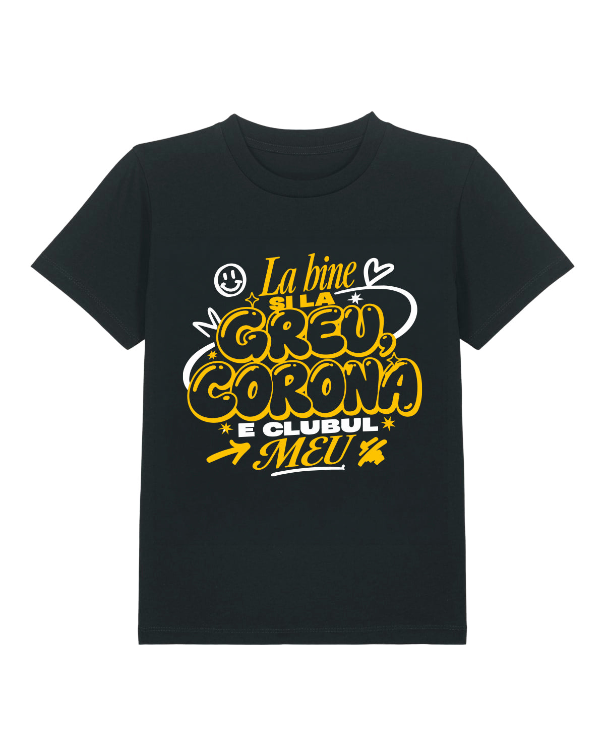 Tricou Premium Copii Corona Brașov La Bine și la Greu
