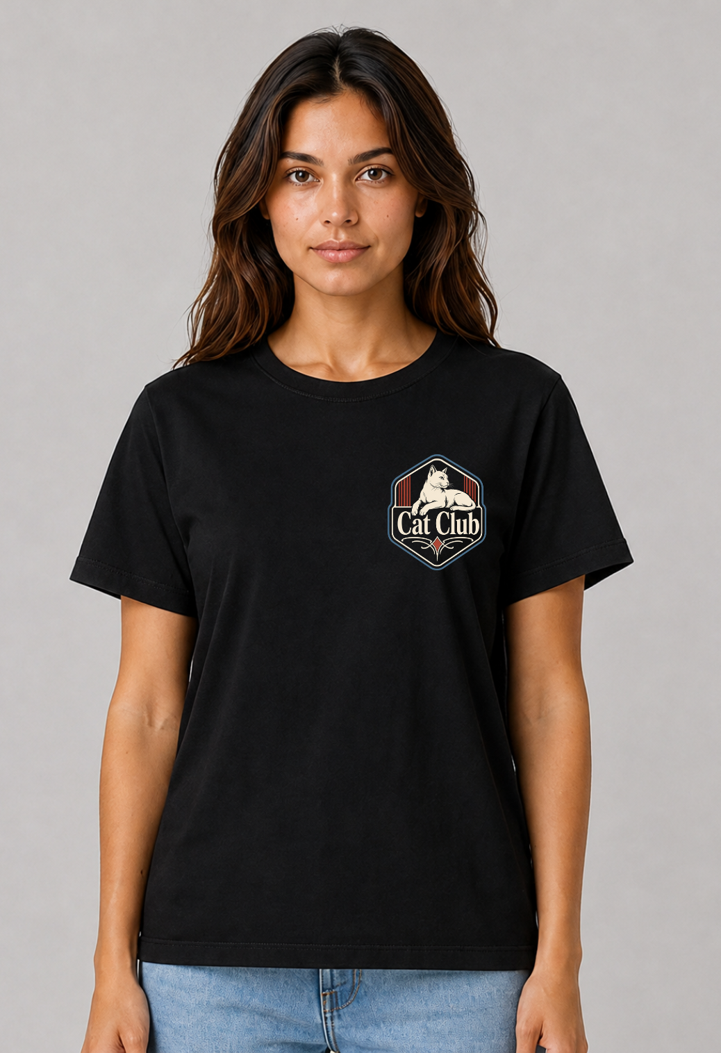 Tricou Basic Dama Cat Club