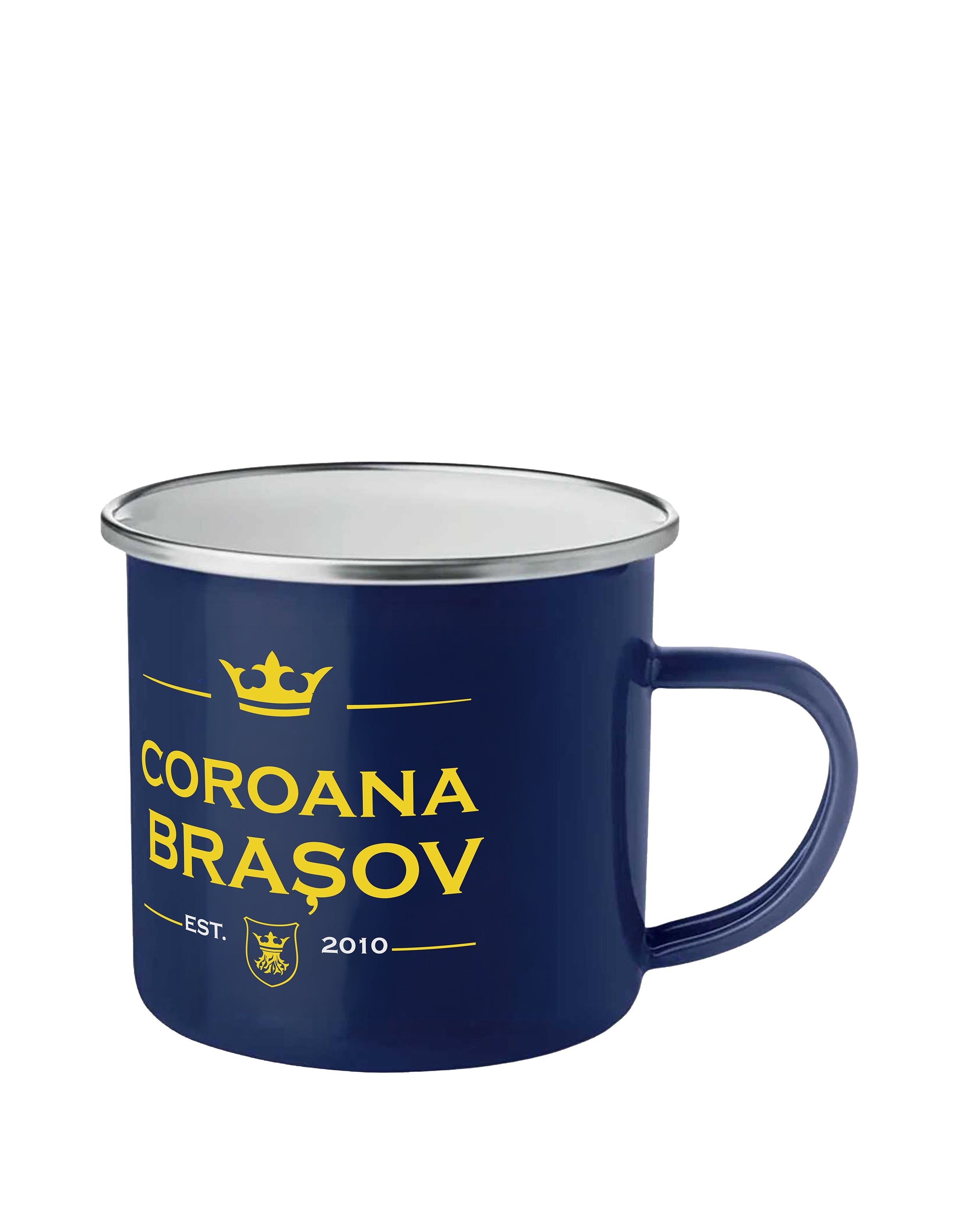 Cană Emailată Corona Brașov Est. 2010