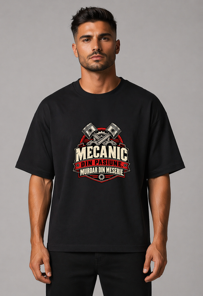 Tricou Oversized Premium Barbati Mecanic din pasiune.