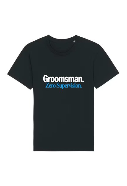 Tricou Basic Barbat Groomsman. Zero Supervision