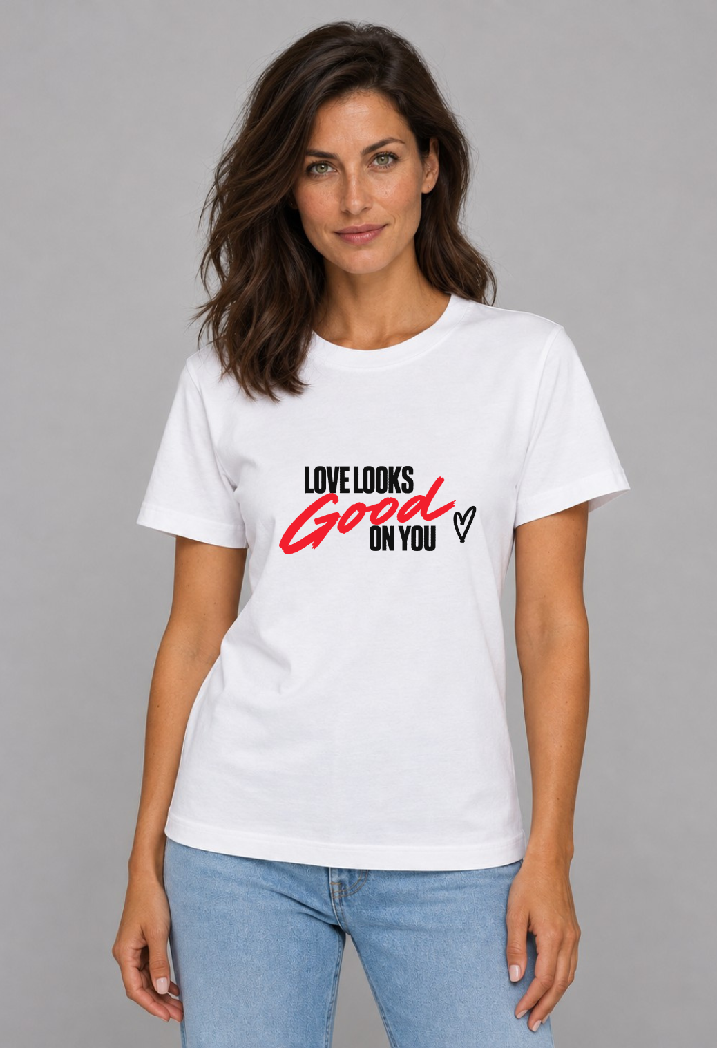 Tricou Basic Dama Love Looks Good