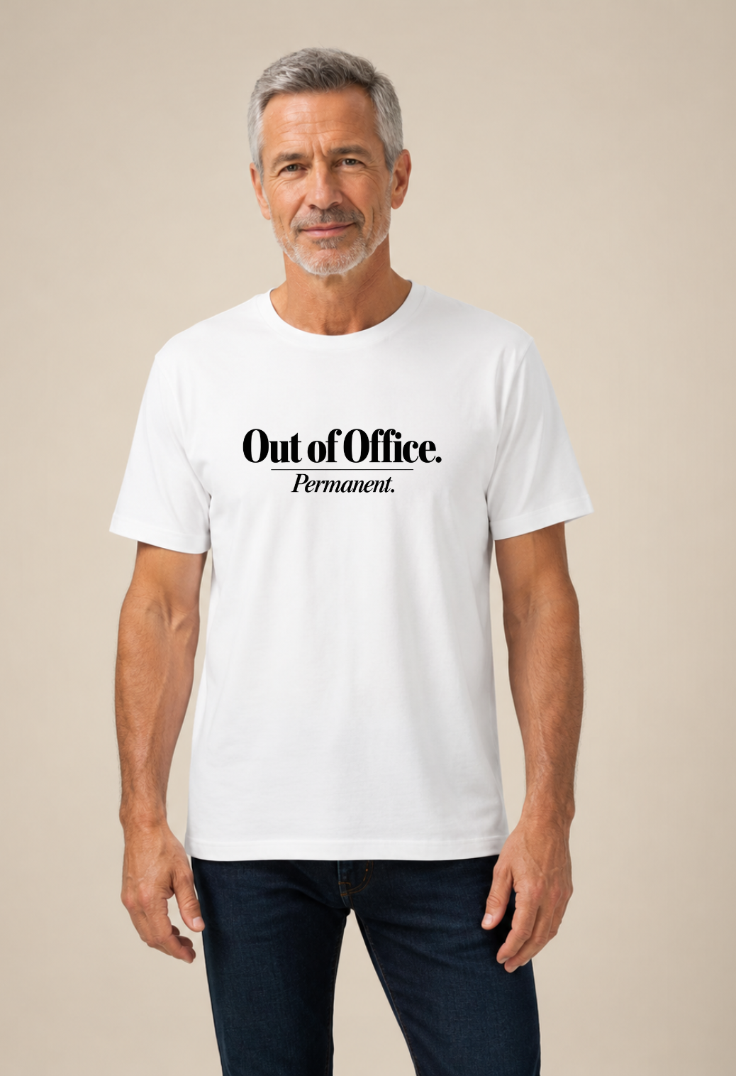 Tricou Basic Barbat Out of office. Permanent.