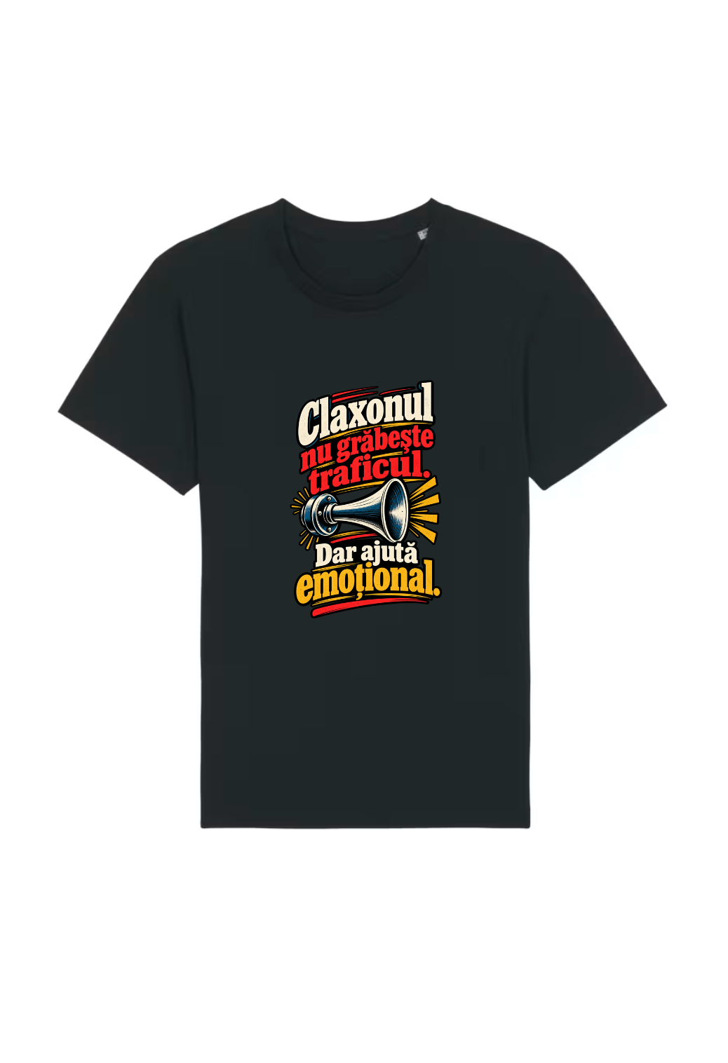Tricou Basic Barbat Claxonul nu grabeste traficul