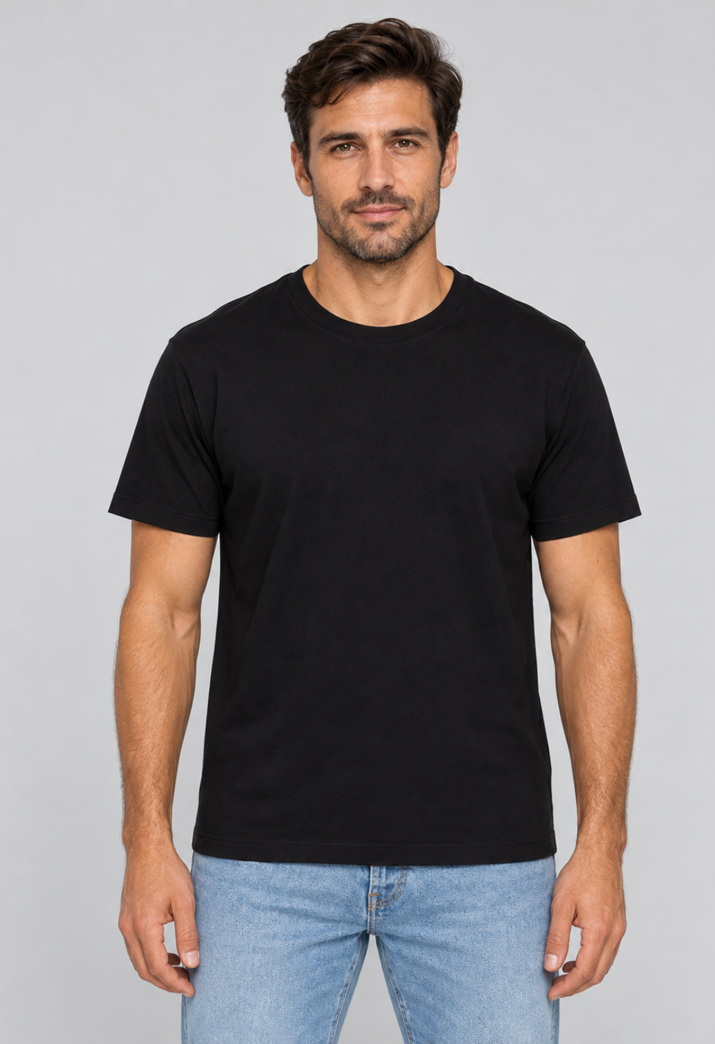 Tricou Basic Negru Barbat