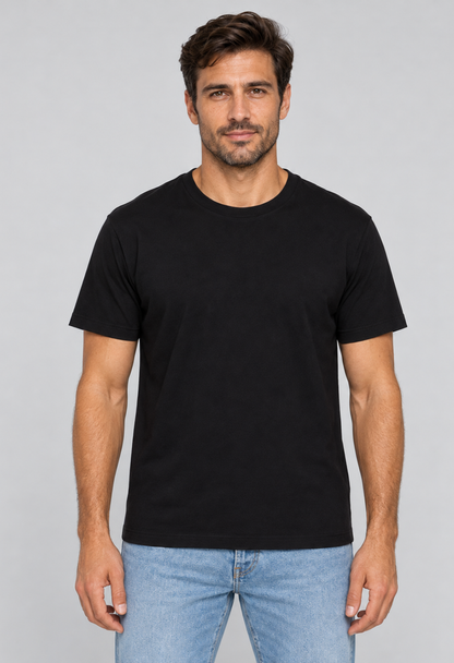 Tricou Basic Negru Barbat