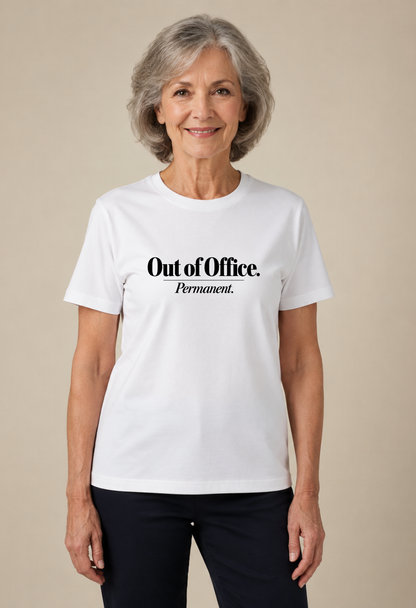 Tricou Basic Dama Out of office. Permanent