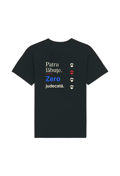 Tricou Basic Barbat Patru Labute. Zero Judecata