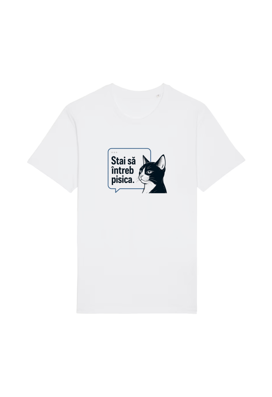 Tricou Basic Dama Stai sa intreb pisica