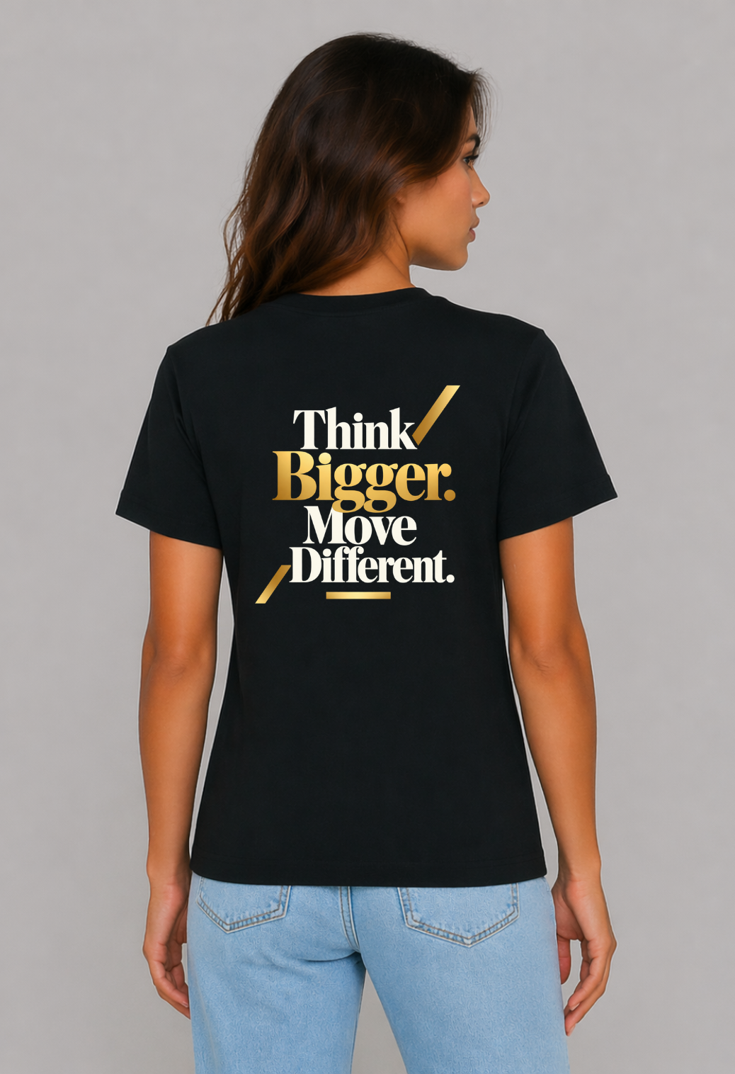 Tricou Basic Dama Think bigger
