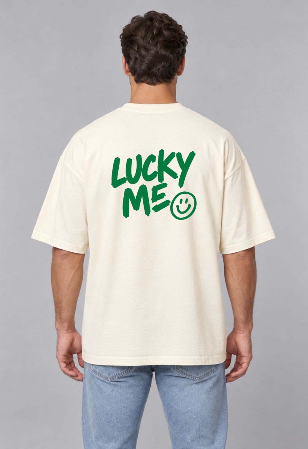 Tricou Oversized Premium Barbat Lucky Me