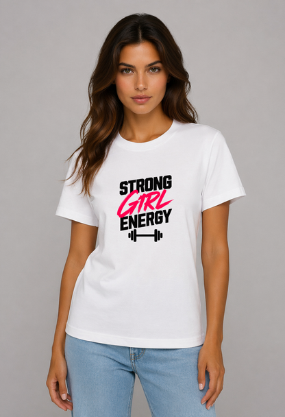 Tricou Basic Dama Strong Girl Energy
