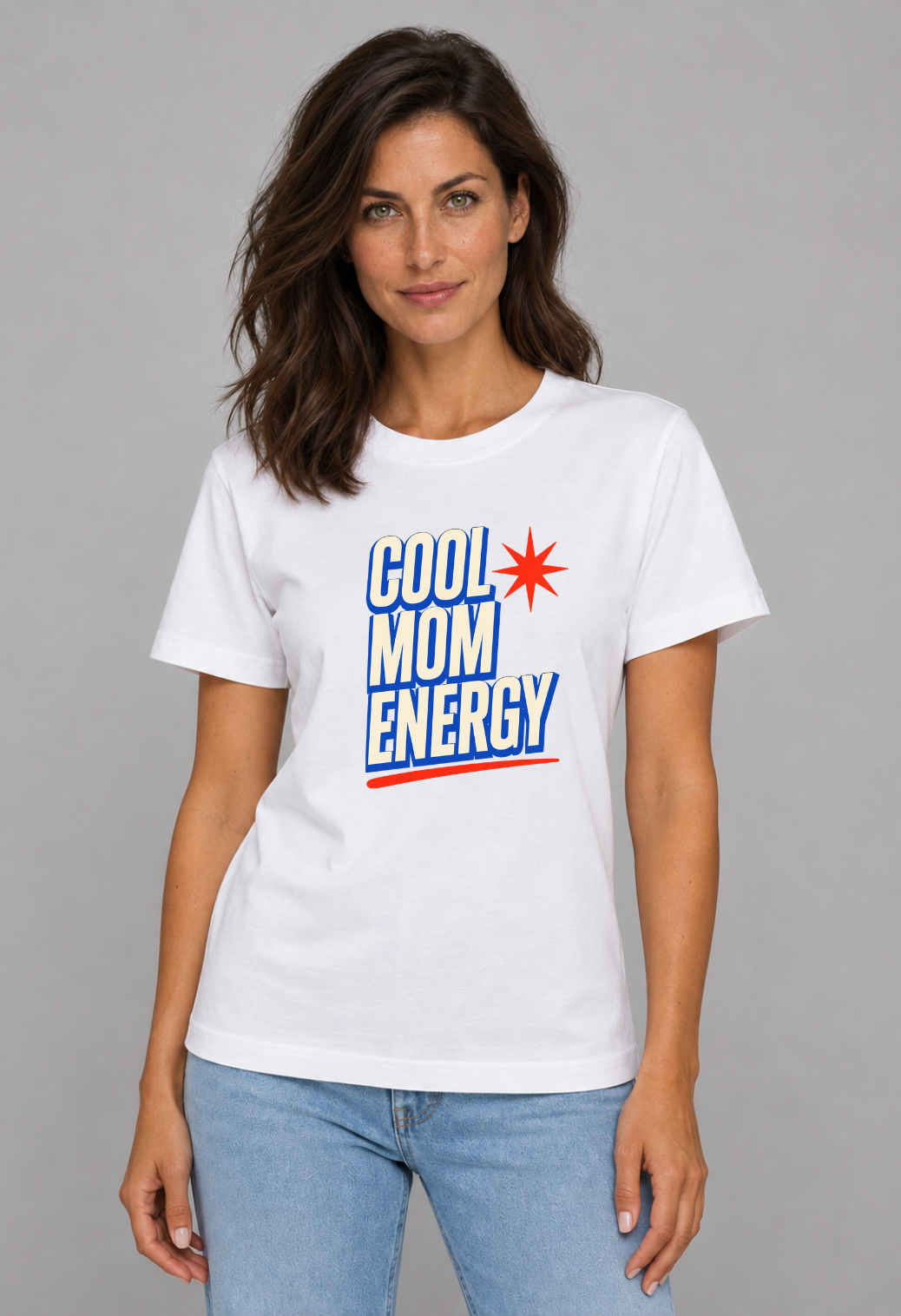 Tricou Basic Dama Cool Mom Energy