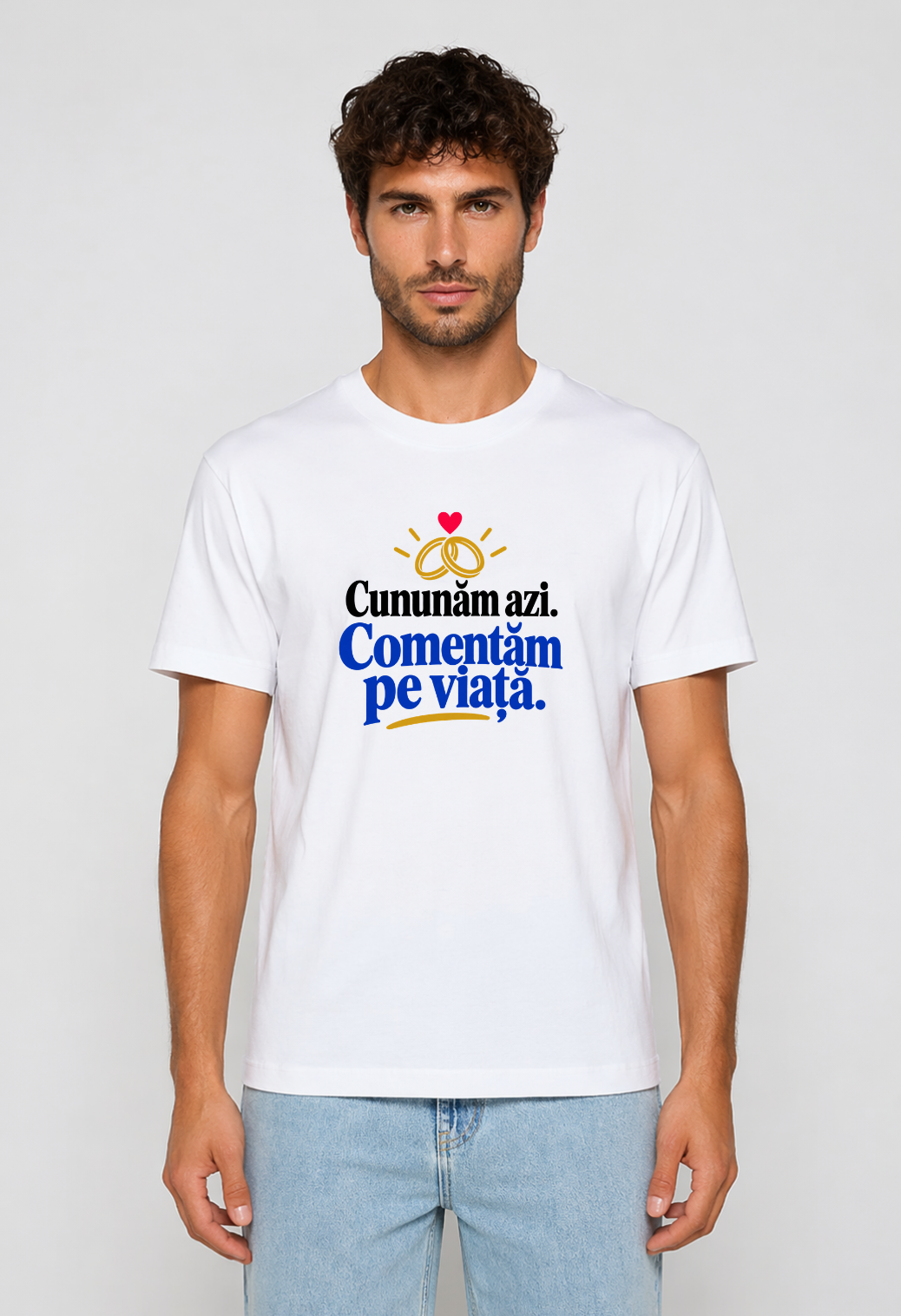 Tricou Basic Barbat Cununam azi