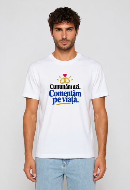 Tricou Basic Barbat Cununam azi