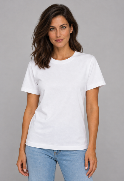 Tricou Basic Alb Dama