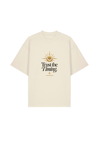 Tricou Oversized Premium Dama Trust the timing