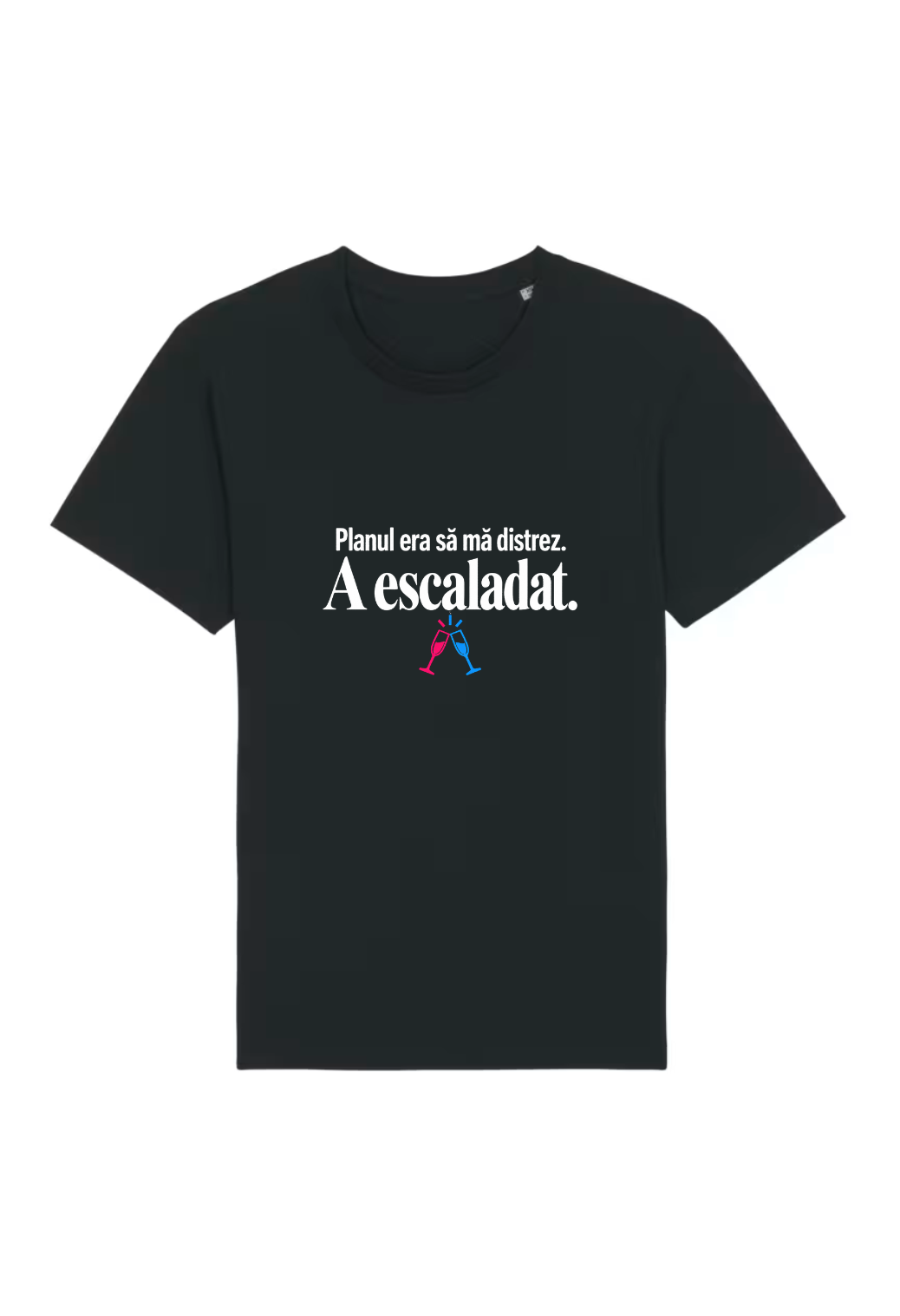 Tricou Basic Dama Planul era sa ma distrez