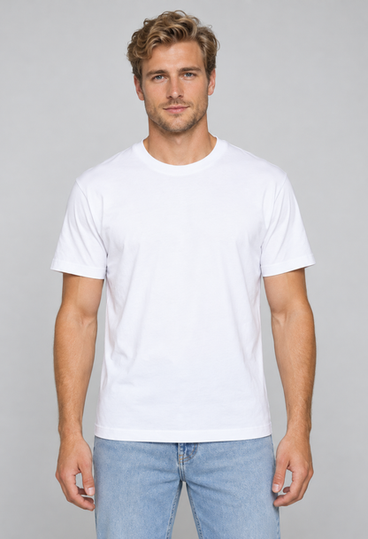Tricou Basic Alb Barbat