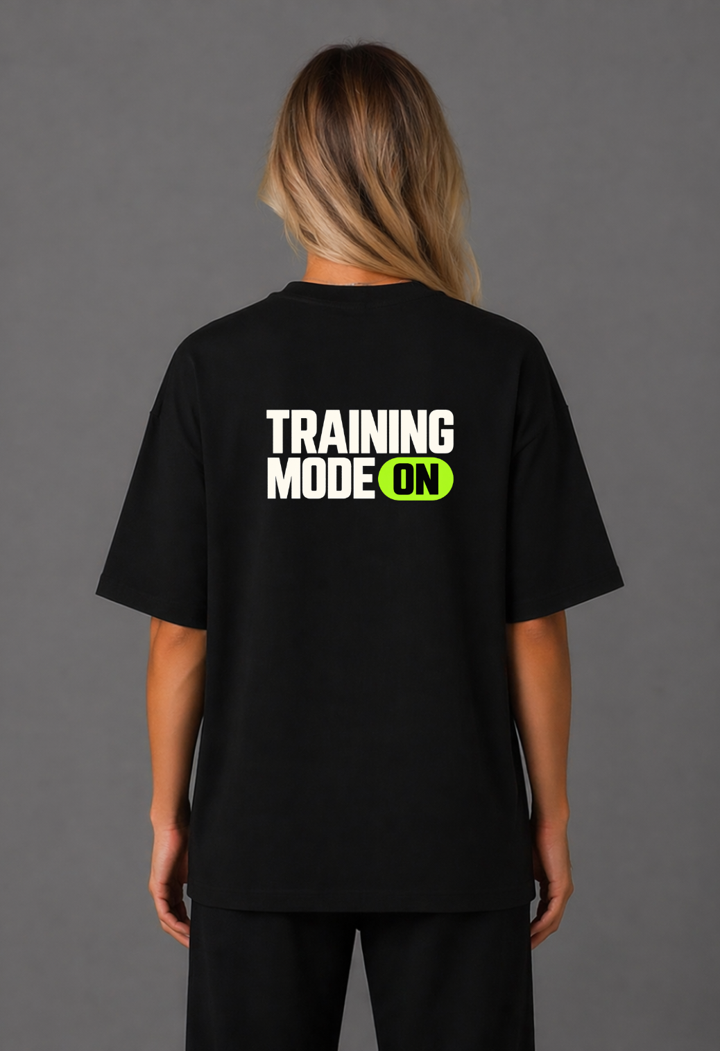 Tricou Oversized Premium Dama Training Mode ON