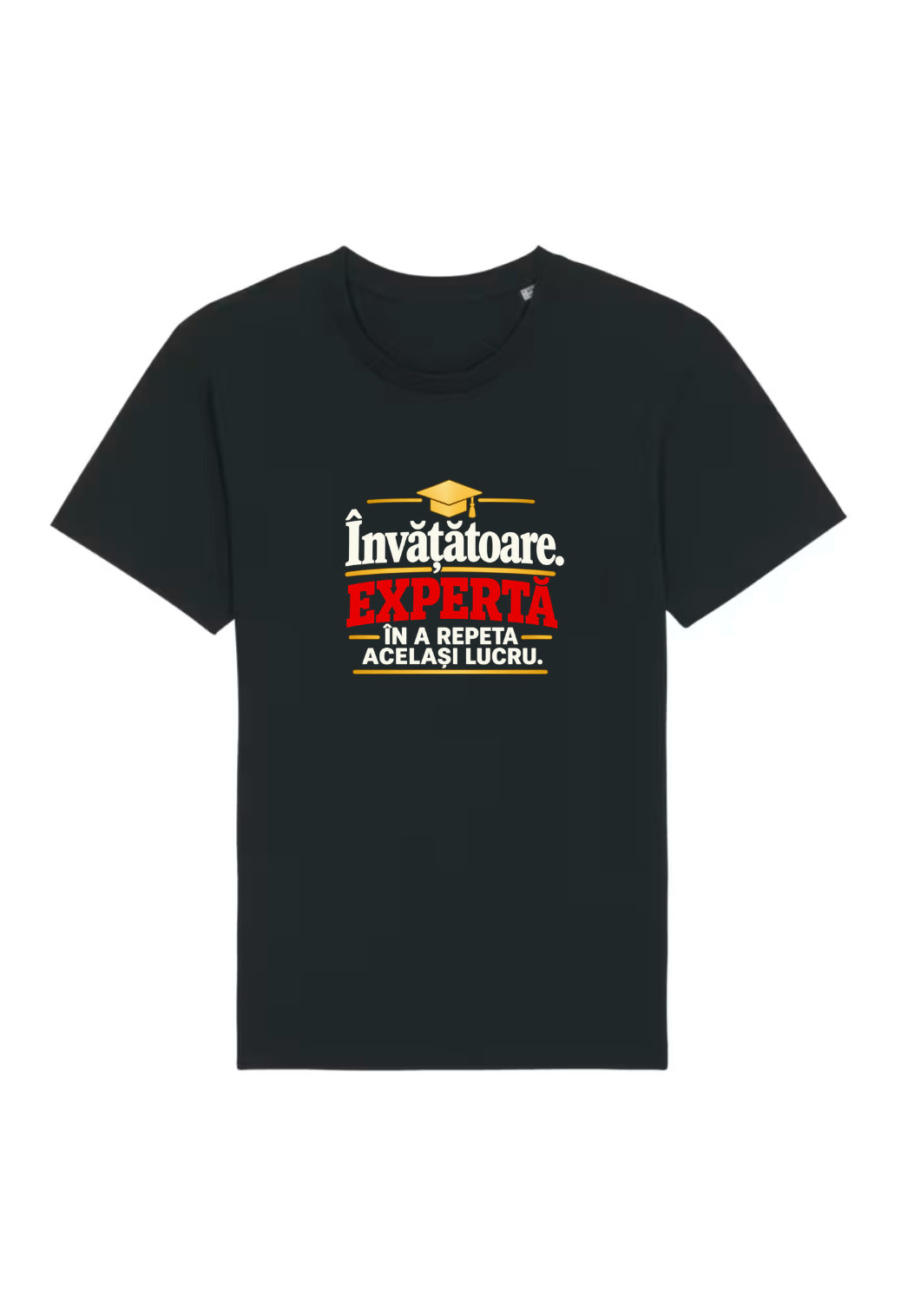 Tricou Basic Dama Invatatoare. Experta in a repeta acelasi lucru