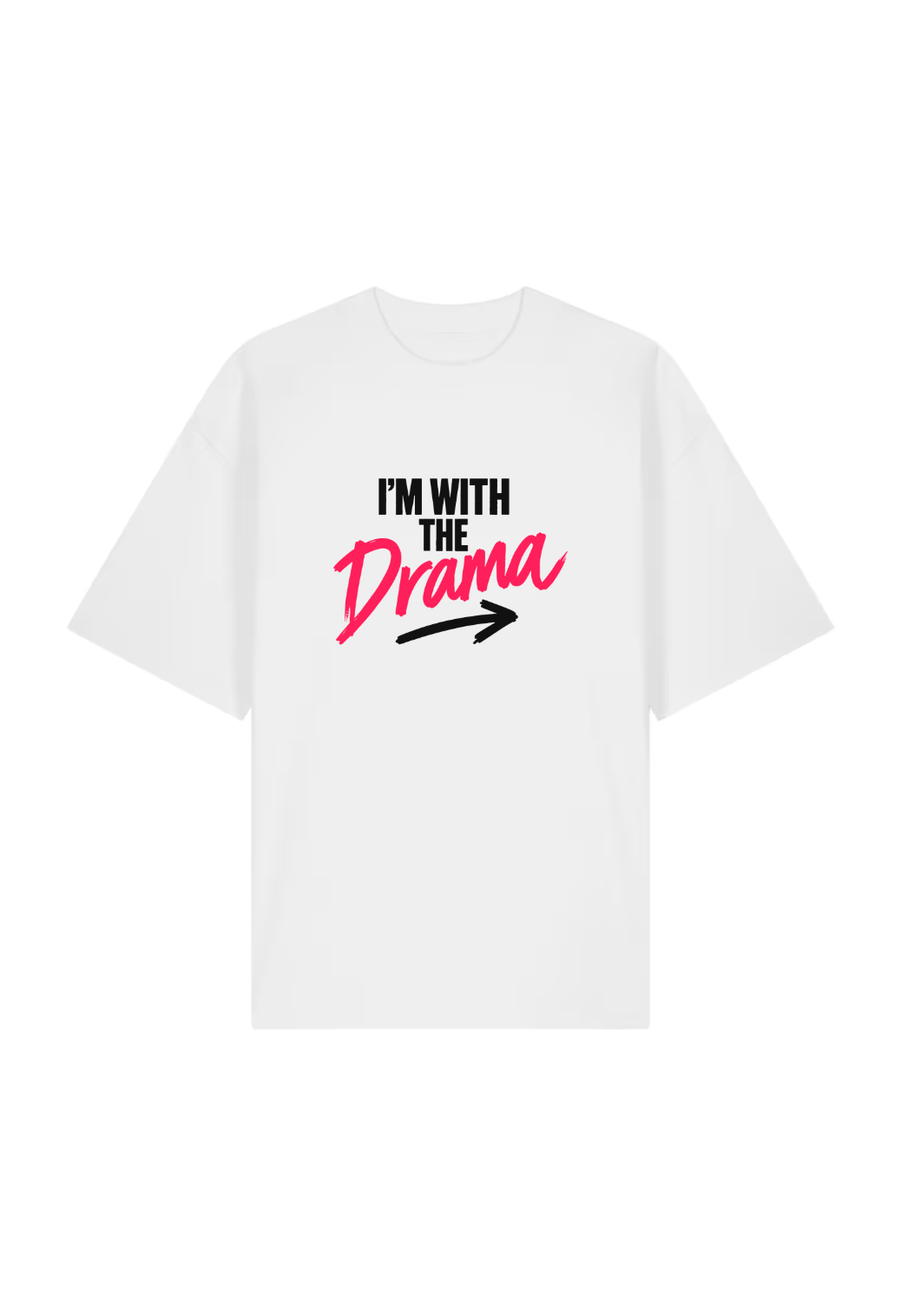 Tricou Oversized Premium Barbat I Am with the Drama