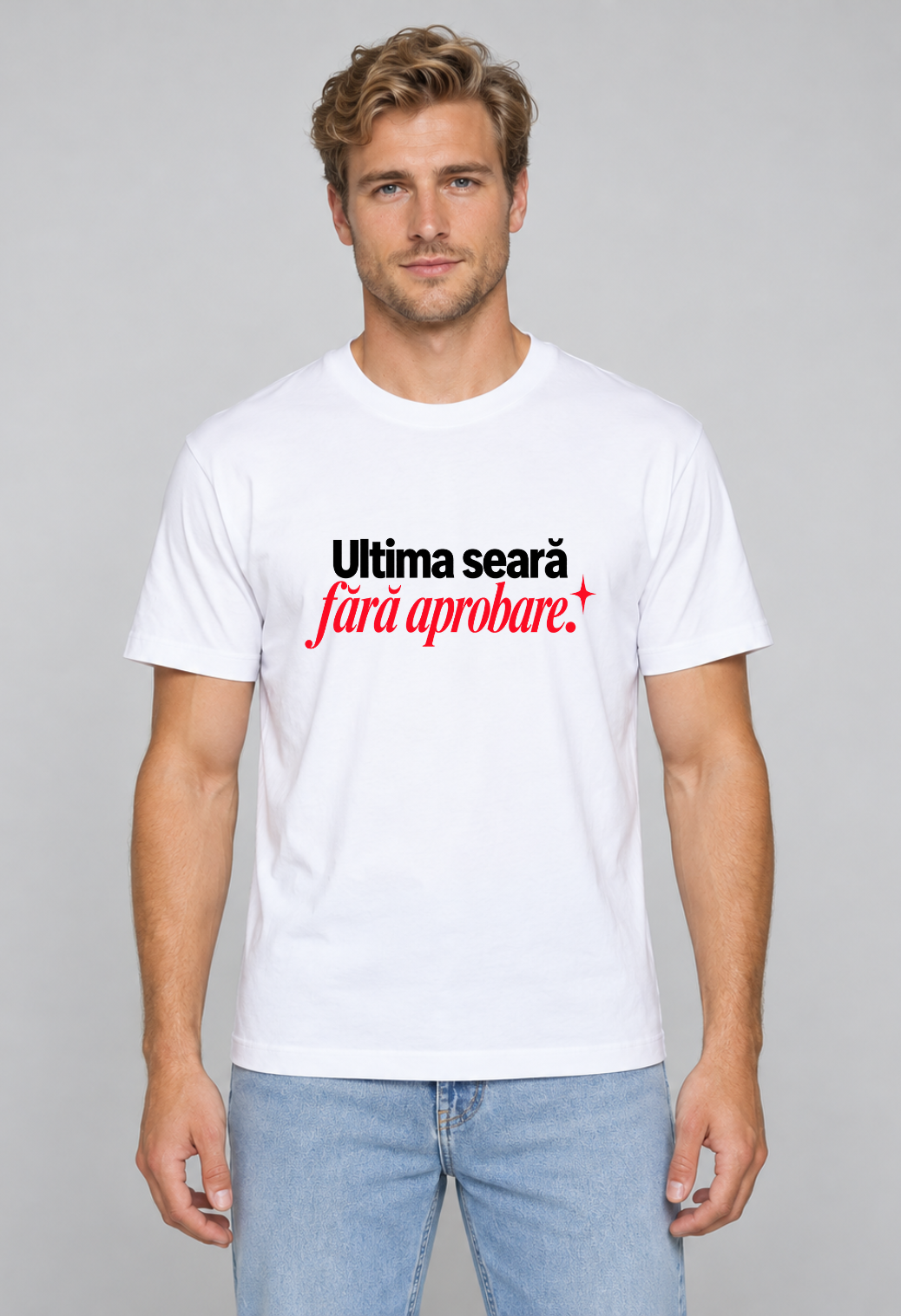 Tricou Basic Barbat Ultima seara fara aprobare