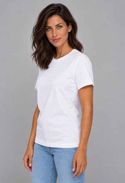 Tricou Basic Alb Dama