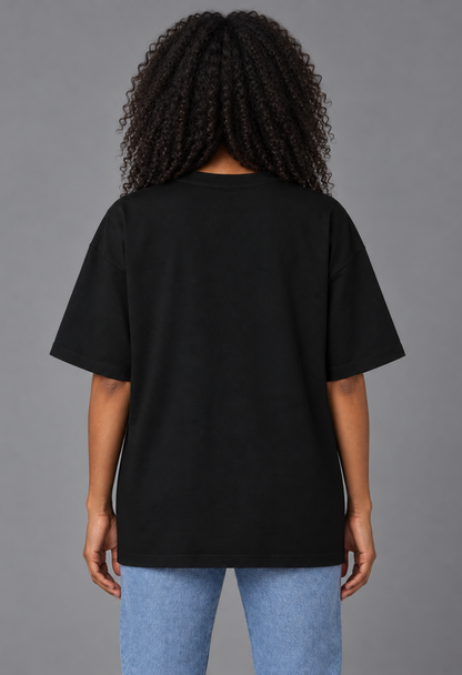 Tricou Oversized Premium Negru Dama