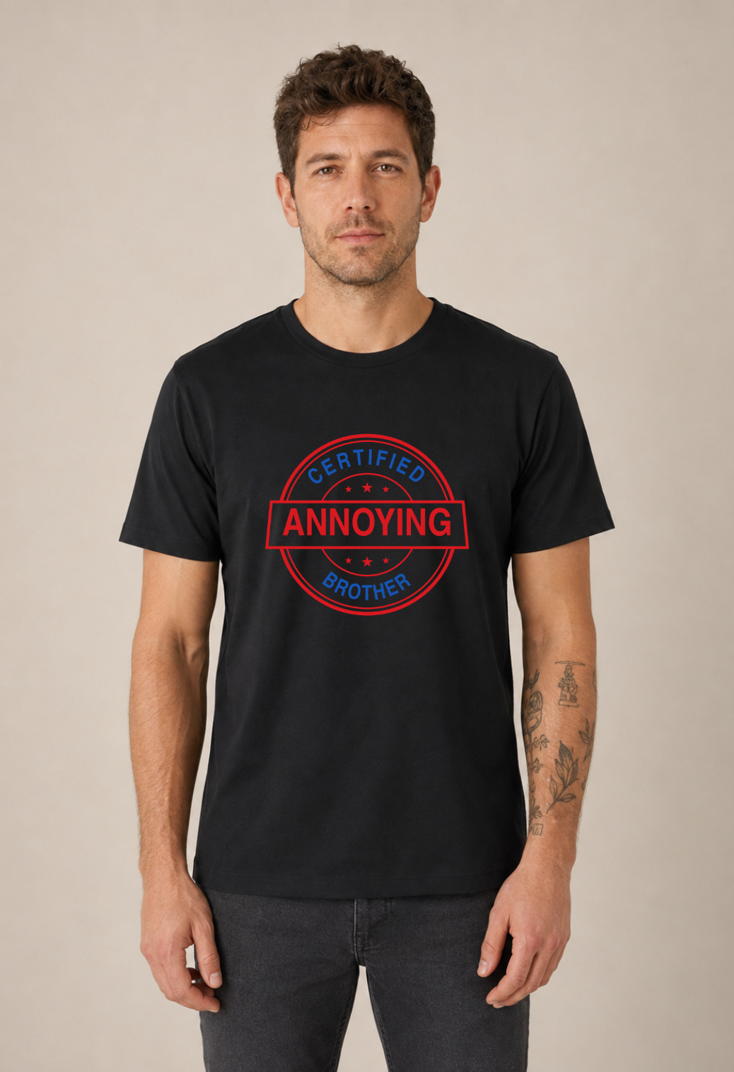 Tricou Basic Barbat Certified Annoying Brother