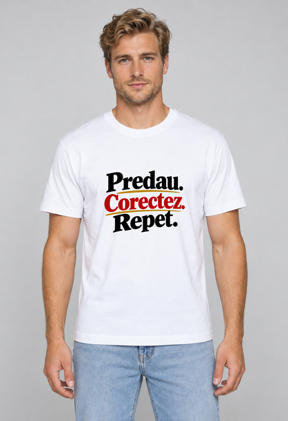 Tricou Basic Barbat Predau. Corectez. Repet.